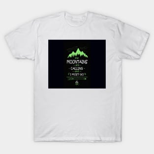 The Mountains are calling and I must go T-Shirt